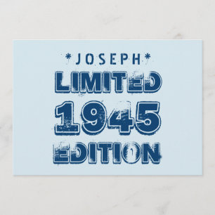 Convites 1945 ou Birthday Limited Edition 70 V3Z