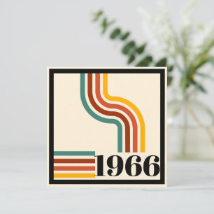 Convites 1966 60º Aniversário Listra Retro Vintage 
