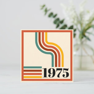 Convites 1975 - Faixa Retroativa - Laranja Vintage