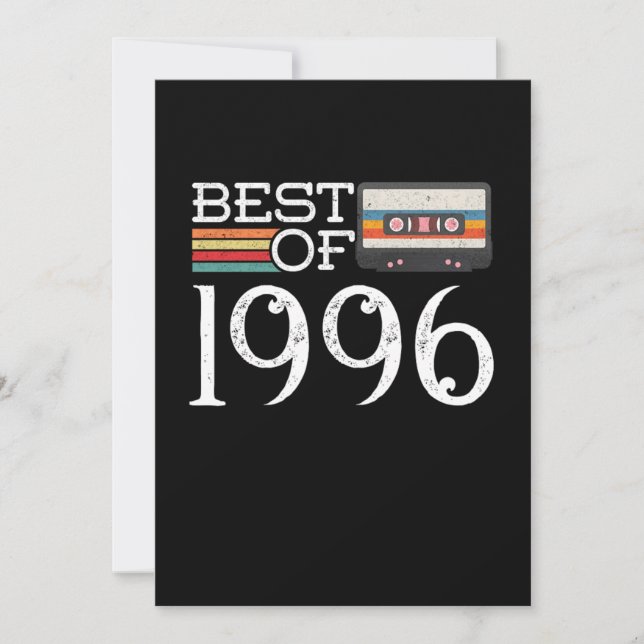 Convites 1996 Vintage 24 th Birthday Anniversary Gift (Frente)