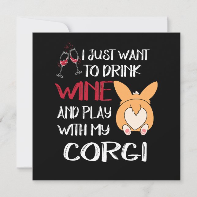 Convites 1 Eu Só Quero Beber Vinho (Frente)