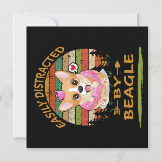 Convites 1 Facilmente Distraído Por Beagle