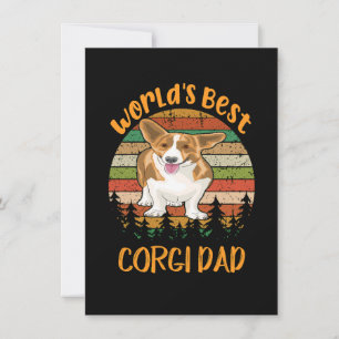 Convites 1 Melhor Pai de Corgi do Mundo