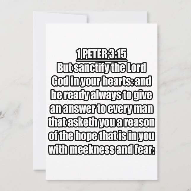 Convites 1 Pedro 3:15 Versículo da Bíblia KJV (Verso)