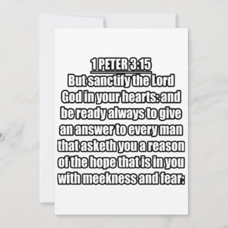 Convites 1 Peter 3:15 KJV Bíblia Verse