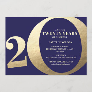 Convites 20º Aniversário Empresarial
