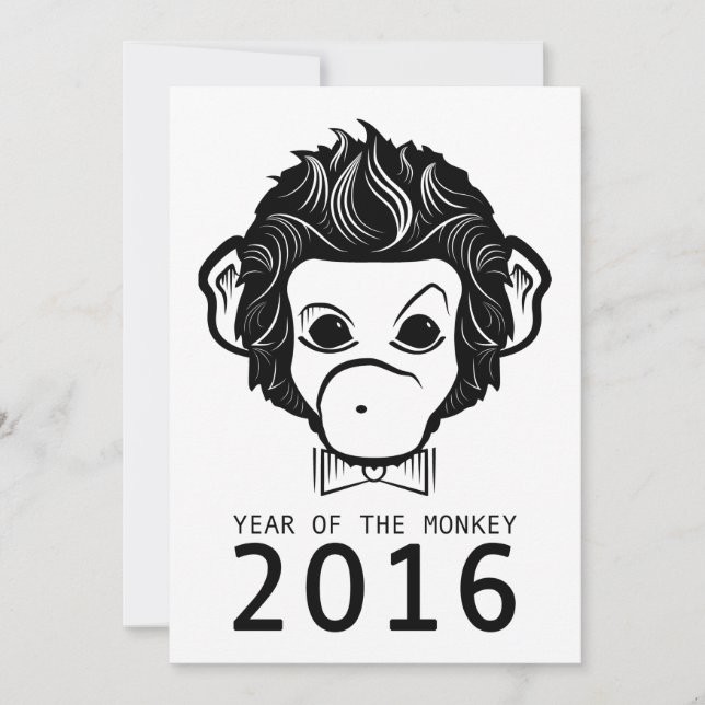 Convites 2016 ano do macaco (Frente)