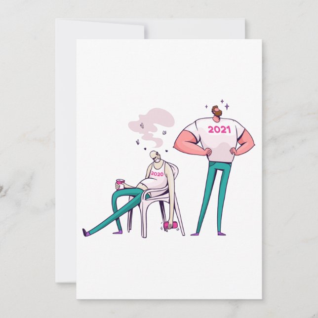 Convites 2020 vs 2021 engraçado (Frente)