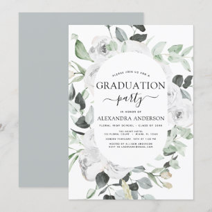 Convites 2022 Graduação Eucalyptus Greenery Floral