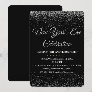 Convites 2022 New Year's Eve Party Sparkle Glitter