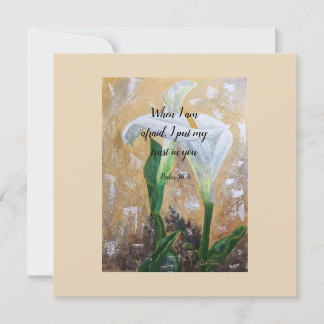 Convites 2024 JW year text Psalm 56:3  (Frente)