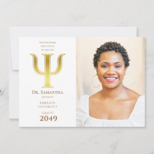 Convites 2024 O Doutor Psychology Graduation Photo Psi Dr.