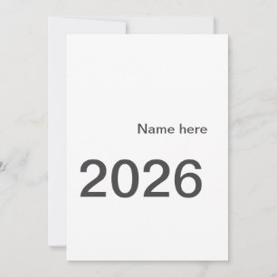 Convites 2026 2027 2028 nome título aqui ano letra negrito