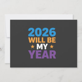 Convites 2026 Will Be My Year Inspirational New Beginnings