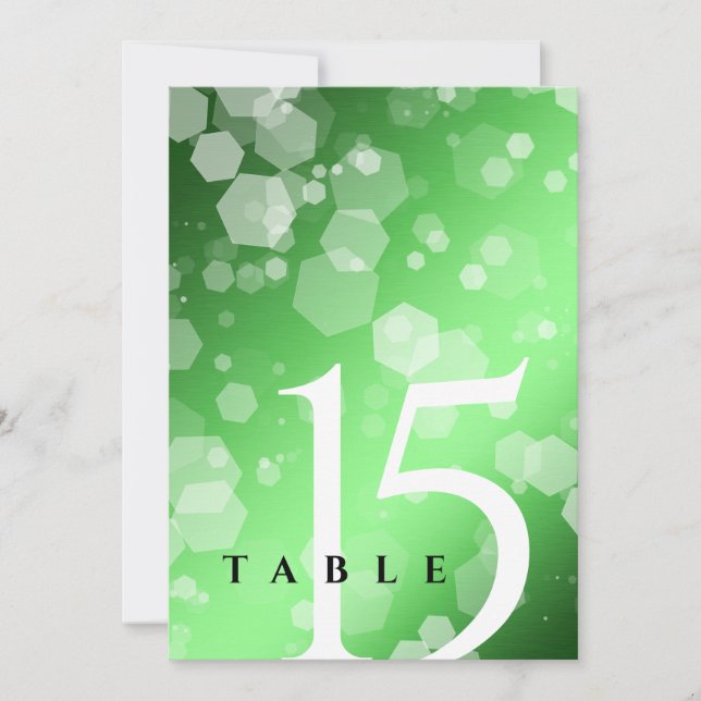 Convites 20 Chic 38º 55º Aniversário do Casamento Emerald (Frente)