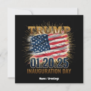 Convites 20 de janeiro de 2025, Dia da Inauguração de Trump