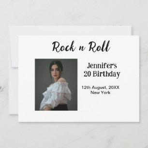 Convites 20 do Rock n roll