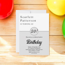 20 Elegante Preto E Branco De Cinza