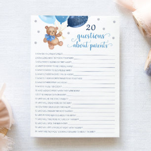 Convites 20 Perguntas Sobre A Placa De Urso De Teddy Dos Pa