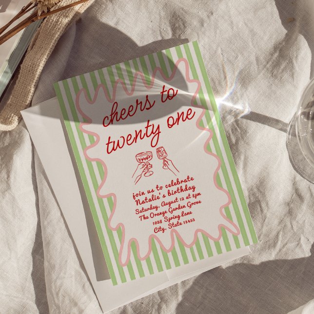 Convites 21 ruas Desenhadas Coloridas Brincadeira Aniversár (Criador carregado)