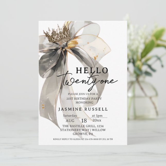 Convites 21ruas 21 Mulheres Festas de aniversário (Em pé/Frente)