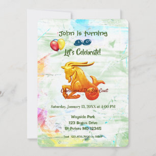 Convites 22 de dezembro - 19 de janeiro - Capricórnio de an