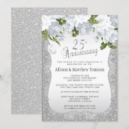 Convites 25º Aniversário do Brilho de Prata | Texto DIY
