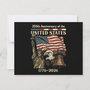 Convites 250º Aniversário dos Estados Unidos 250 Anos 4º de