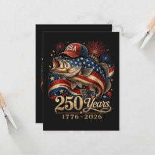 Convites 250 América 1776 2026 Pesca de Robalo Bandeira dos