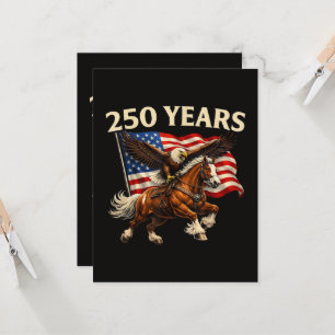 Convites 250 Aniversário EUA Cavalo Ocidental Águia