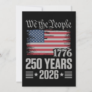 Convites 250 Anos 1776 2026 250º Aniversário 4 De Julho