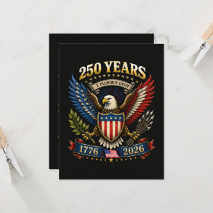 Convites 250 Anos América 1776 2026 250º Aniversário
