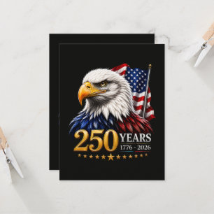 Convites 250 Anos Americanas 250º Aniversário Patriótico EU