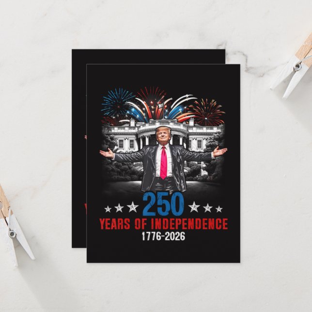 Convites 250 Anos Americano 1776 2026  (Frente/Verso In Situ)