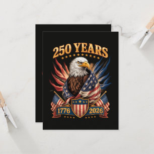 Convites 250 Anos Americano 250º Aniversário EUA Patriótico