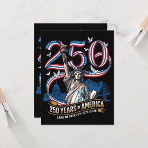 Convites 250 Anos de Aniversário da América 1776 2026