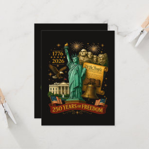 Convites 250 Anos de Liberdade Americana