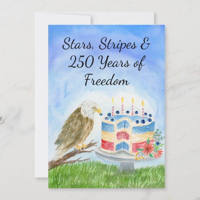 Convites 250th Independence Day (Frente)