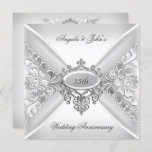 Convites 25 Casamento Aniversário de Branca Elegante de Pra<br><div class="desc">25 Casamento Aniversário Elegante Branca de Prata,  Convite de festas de Celebração. Personalize com seus próprios detalhes. Este estilo Design é protegido por direitos autorais © Conteúdo e Designs © 2000-2012 Zizzago™ (Marca registrada) e seus licenciadores</div>