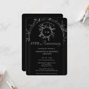 Convites 25 Silver (ou Outro) Aniversário de Casamento