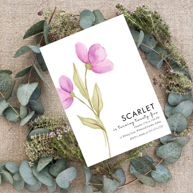 Convites 25 Simples de Chic Moderno (Criador carregado)