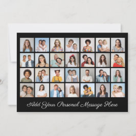 Convites 28 Colagem de Fotos Adicione seu Agradecimento Edi