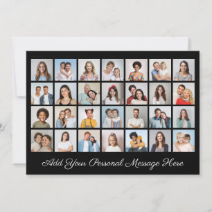 Convites 28 Colagem de Fotos Adicione seu Agradecimento Edi