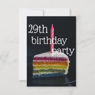 Convites 29.o aniversário