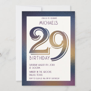 Convites 29.o aniversário
