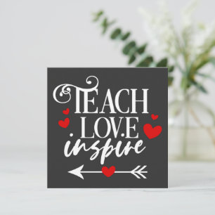 Convites 2/2 Camisa Ensine Amor Inspire professores de jard