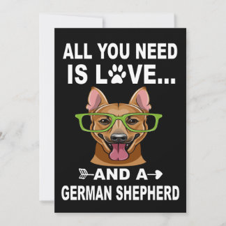 Convites 2 All You Need Is Love And A German Shepherd
