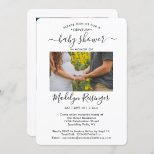 Convites 2 Chá de fraldas de Distância Social Drive-By