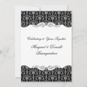 Convites #2 Damasko Vintage 25º Aniversário de Casamento