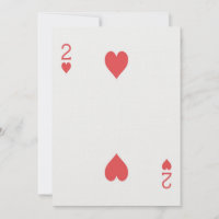 2 de Copas Carta de Jogador Casamento